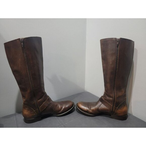 Born Leather Riding Boots Womens 6 Brown Equestrian Motorcycle Rockabilly Y2K - Picture 3 of 12